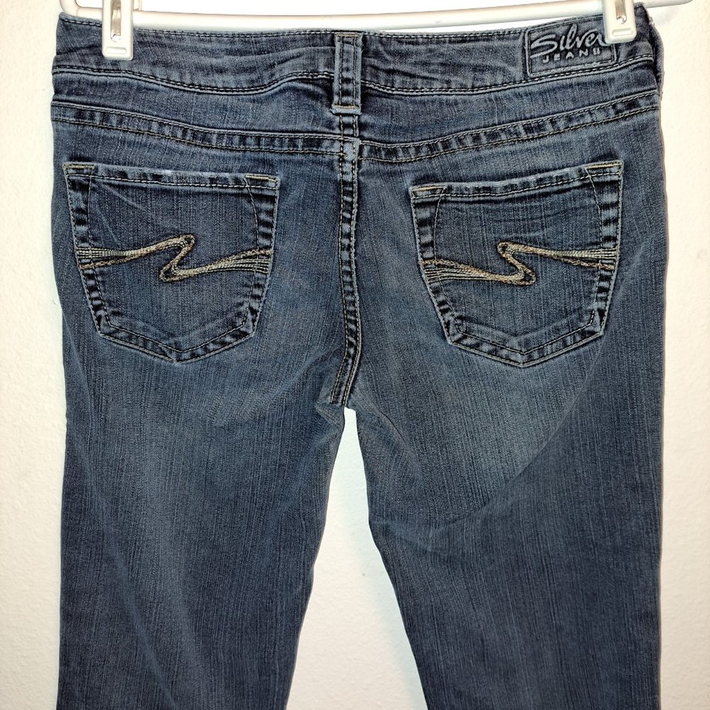 Silver Aiko Jeans Western Glove Works W28